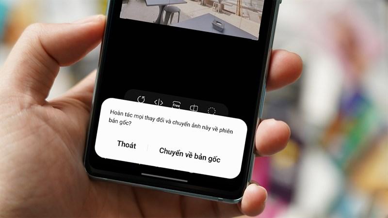 Cách đưa ảnh đã chỉnh về ảnh gốc trên điện thoại Samsung