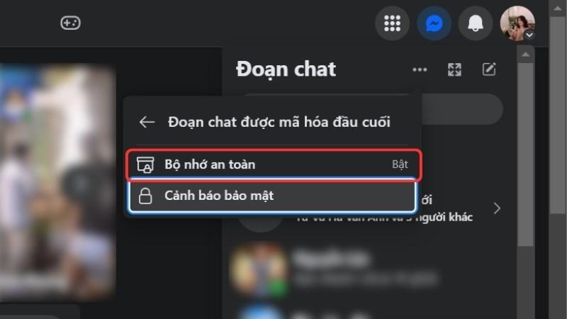 Chọn Bộ nhớ an to&agrave;n