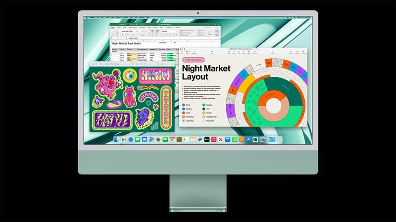 Mọi nhu cầu đa nhiệm của bạn đều sẽ được iMac M3 đáp ứng cực kỳ tốt