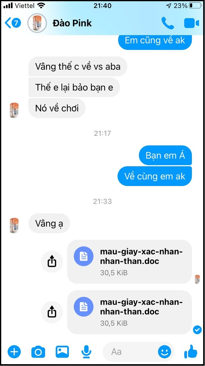 Hướng dẫn gửi file qua Messenger trên điện thoại và máy tính cực dễ