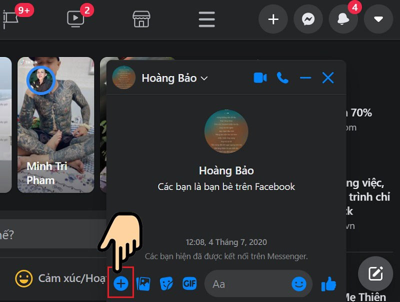 Hướng dẫn gửi file qua Messenger trên điện thoại và máy tính cực dễ