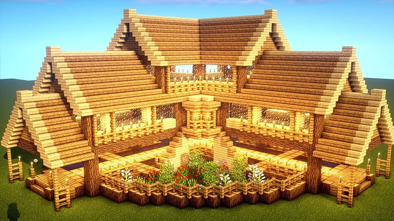 35 Ý Tưởng Xây Nhà Đẹp, Biệt Thự Hiện Đại trong Minecraft