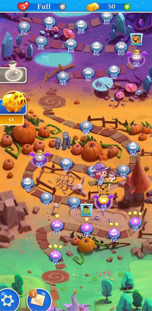 5 chế độ chơi trong Bubble Witch 2 Saga