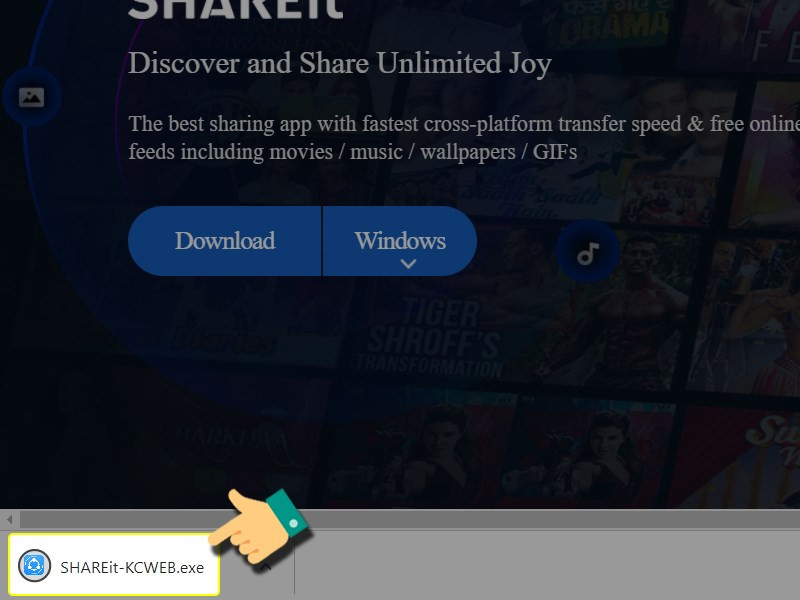 alt: Chạy file cài đặt SHAREit