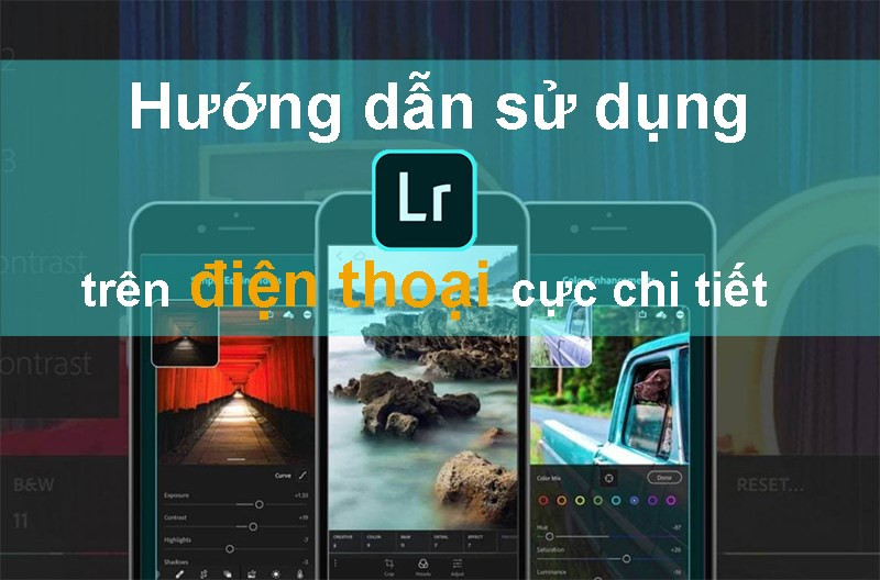 alt text: Giao diện Lightroom trên điện thoại