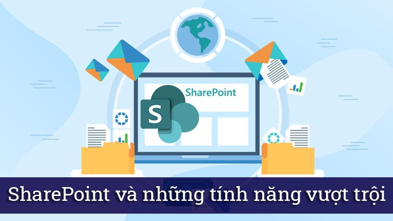 alt text: Giao diện SharePoint - nền tảng quản lý tài liệu hiện đại