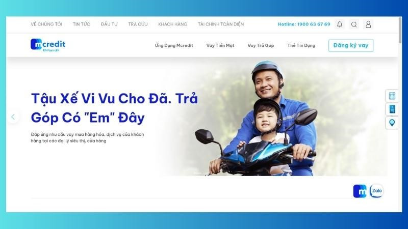 Alt text: Hình ảnh minh họa gói vay trả góp