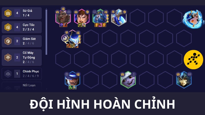 alt text: Hướng dẫn chơi đội hình Cực Tốc