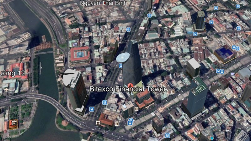 alt text: Kéo chuột để di chuyển bản đồ trên Google Earth