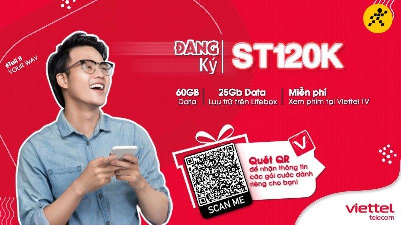 alt text: Mô tả chi tiết gói cước ST120K Viettel