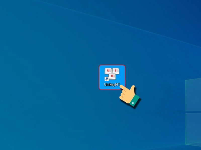 alt text: Mở Unikey và chọn bảng mã VNI Windows