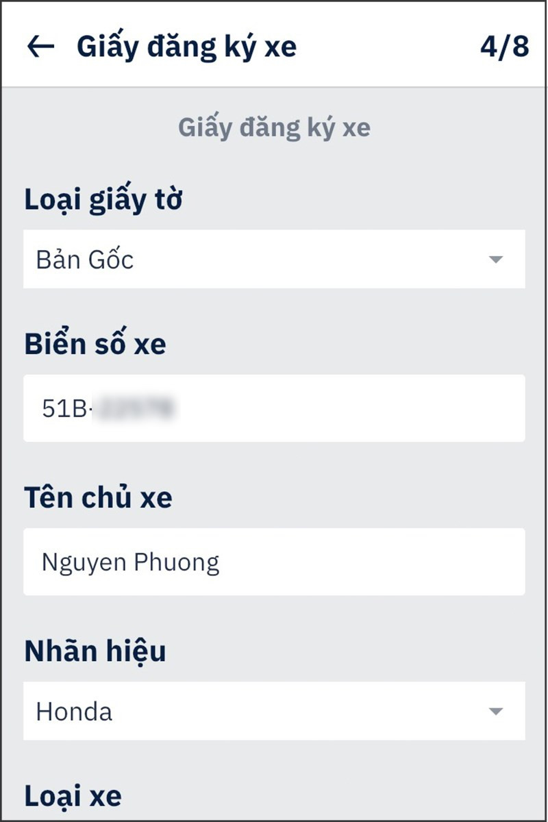 alt=Cung cấp giấy tờ xe