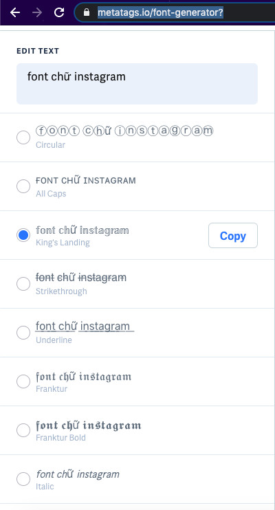 Tuyệt Chiêu Tạo Font Chữ Instagram Độc Đáo, Thu Hút Triệu Like