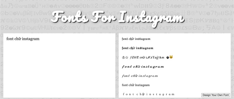 Tuyệt Chiêu Tạo Font Chữ Instagram Độc Đáo, Thu Hút Triệu Like