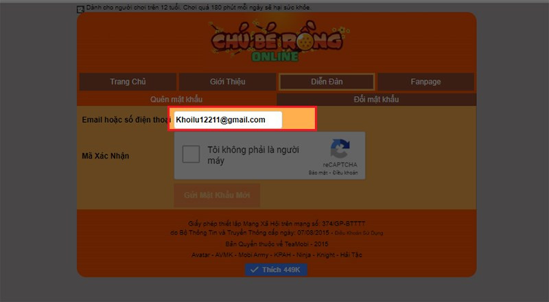 Khôi phục Mật Khẩu Ngọc Rồng Online Nhanh Chóng và Đơn Giản