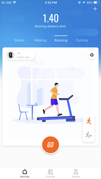 Biểu đồ theo dõi giấc ngủ trên Mi Fit