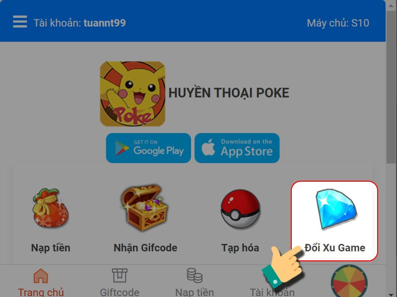 Hướng Dẫn Nạp Thẻ Huyền Thoại Poke Nhanh Chóng, An Toàn