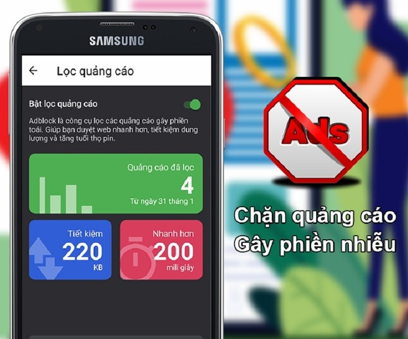 Chặn quảng cáo trên Cốc Cốc