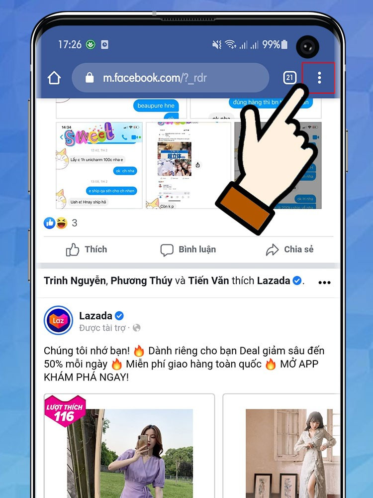 Đăng nhập Facebook trên điện thoại