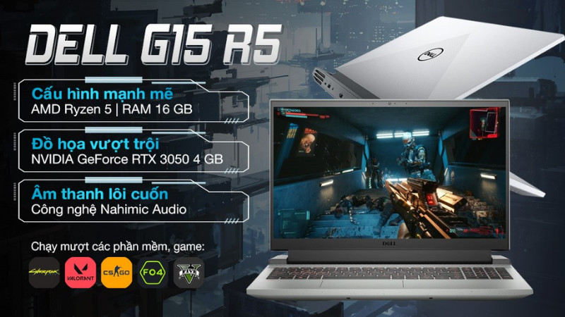 Dell Gaming G15 5515 R5 5600H (P105F004DGR)