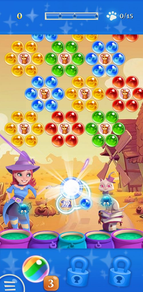 Đồ họa của Bubble Witch 2 Saga