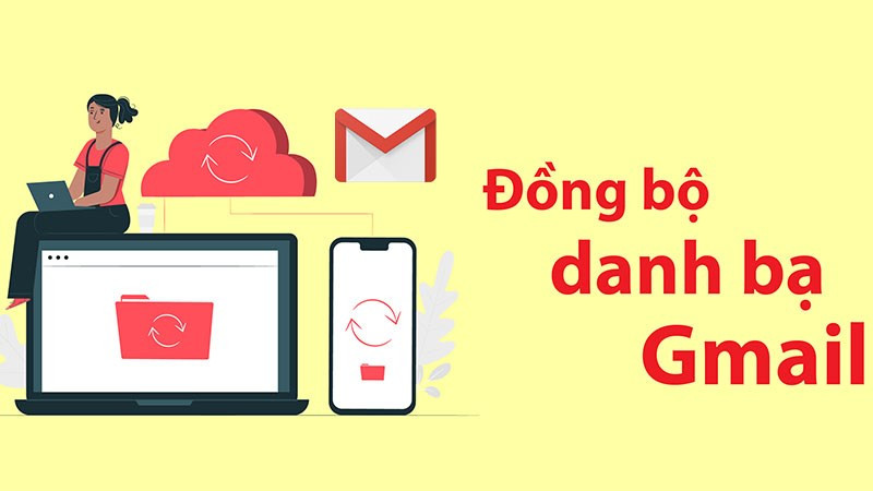 đồng bộ danh bạ gmail