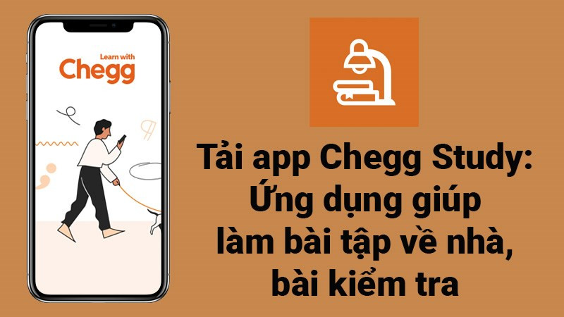 Giao diện Chegg Study trên điện thoại