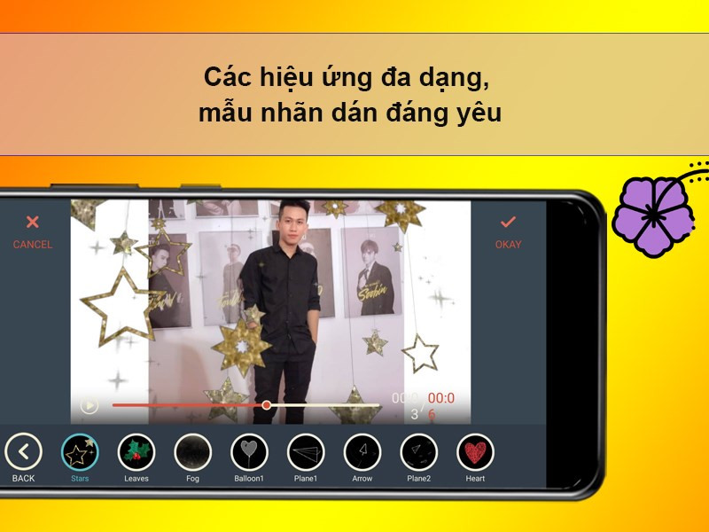 Hiệu ứng và nhãn dán trong Filmora