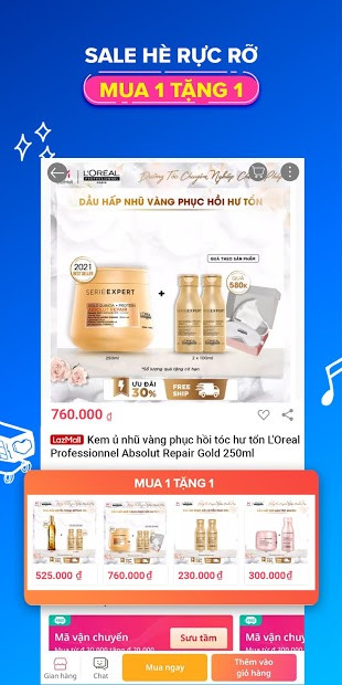 Hình ảnh giỏ hàng trên Lazada