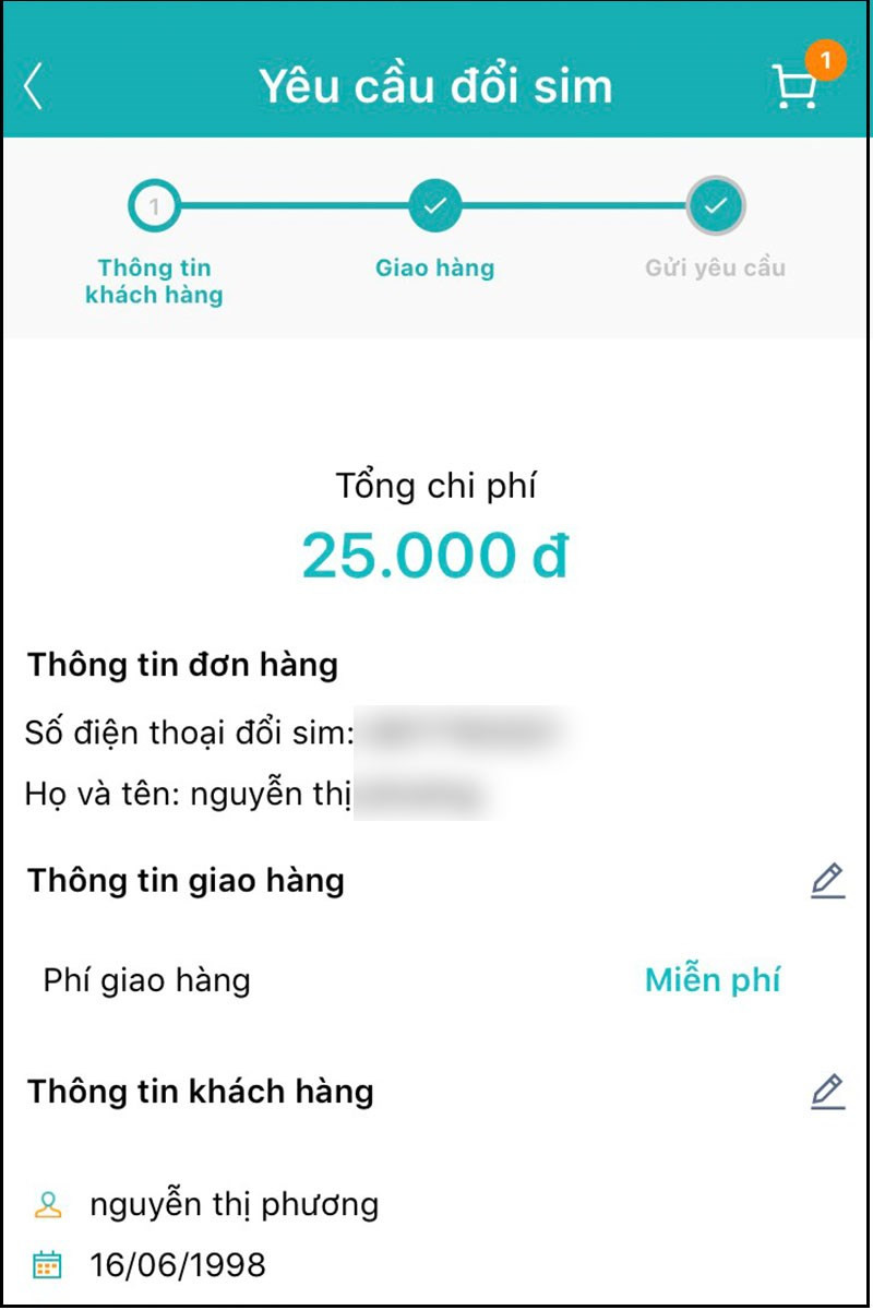 Hoàn tất yêu cầu