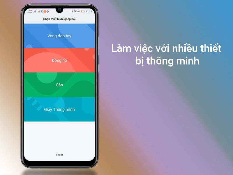 Kết nối với vòng đeo tay thông minh Mi Band