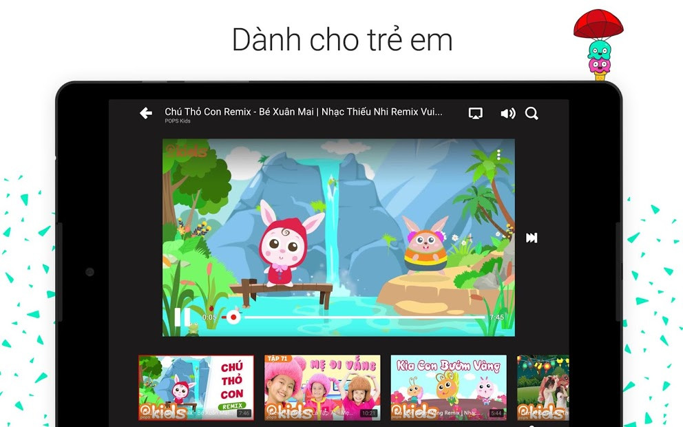 Kho nội dung Youtube Kids đa dạng và phong phú