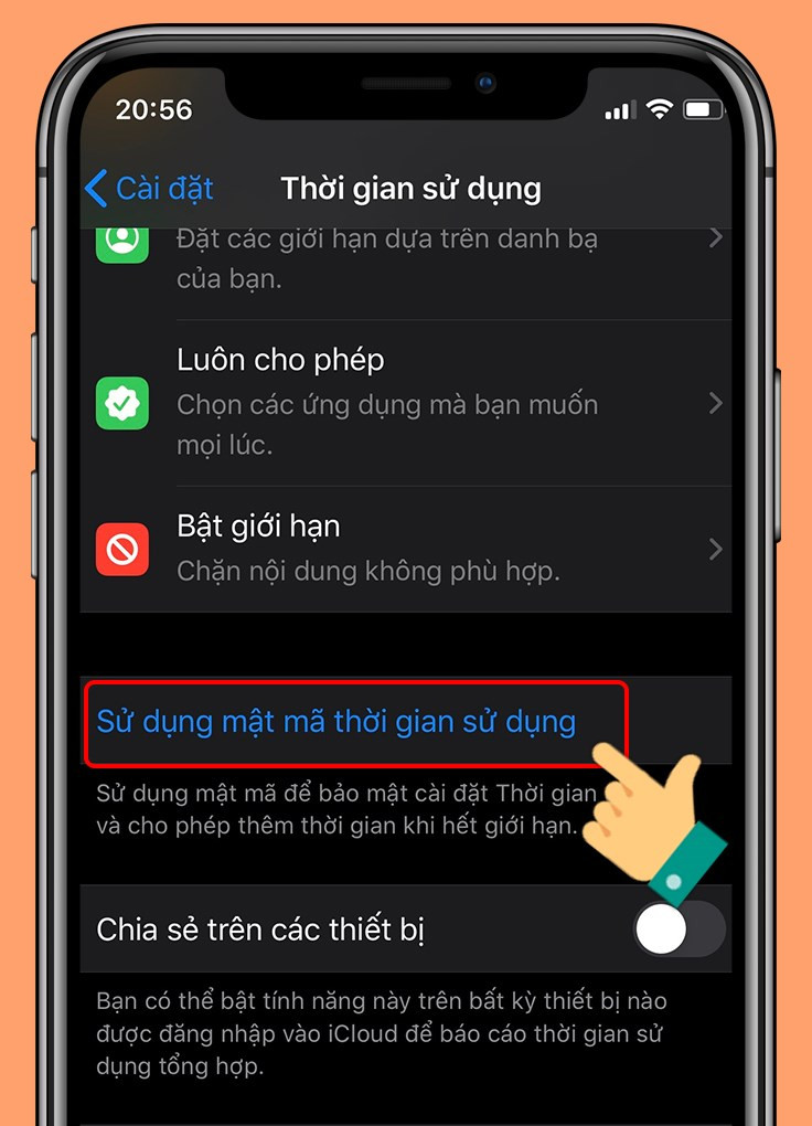 Kích hoạt mật mã thời gian sử dụng