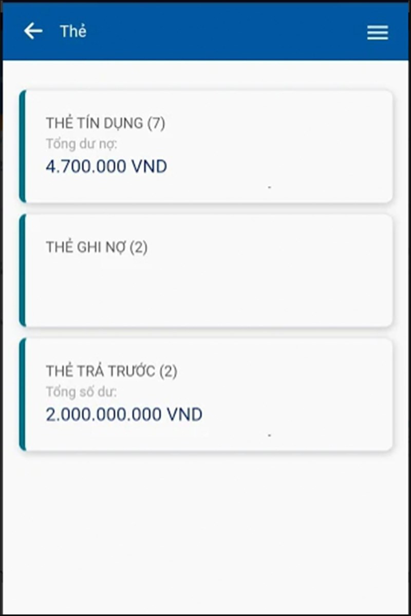 Kiểm tra qua Mobile Banking