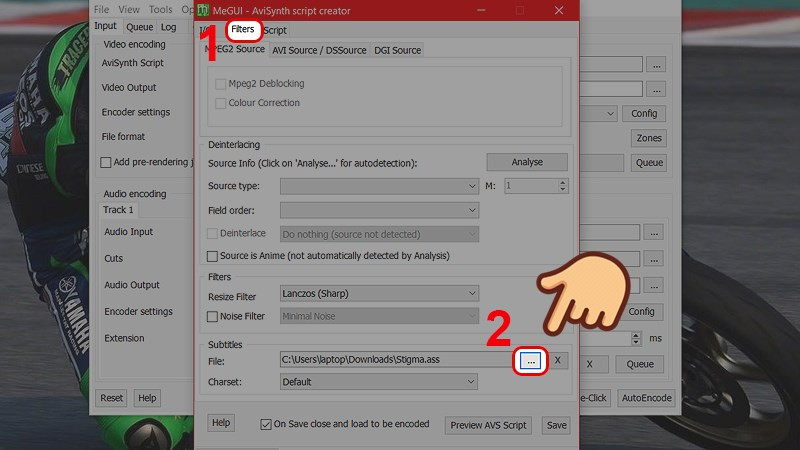 Hướng Dẫn Encode Video Trong Aegisub Bằng MeGUI Cực Kỳ Chi Tiết