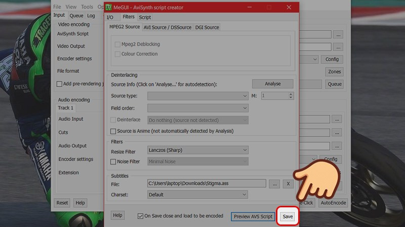 Hướng Dẫn Encode Video Trong Aegisub Bằng MeGUI Cực Kỳ Chi Tiết