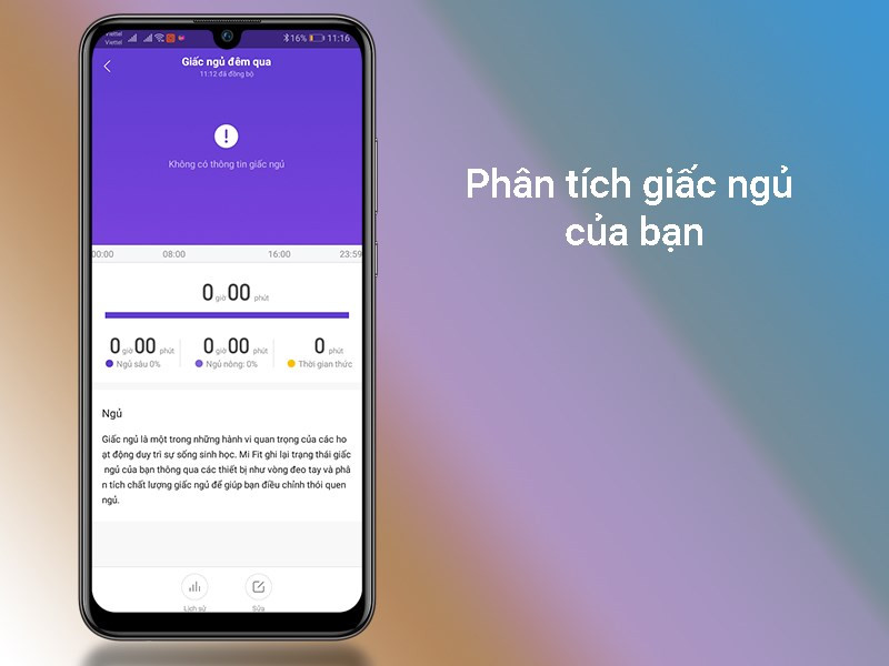 Phân tích giấc ngủ chi tiết với biểu đồ