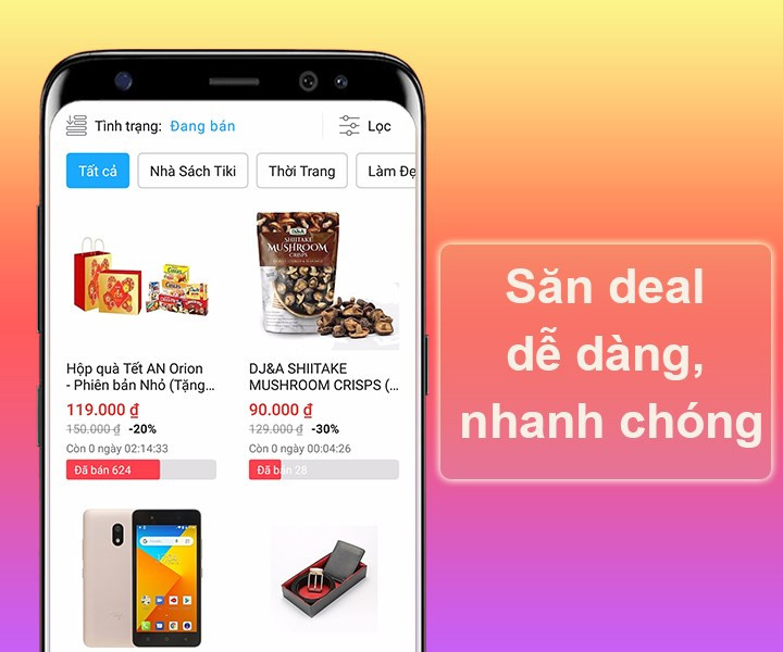 Săn deal hot trên Tiki