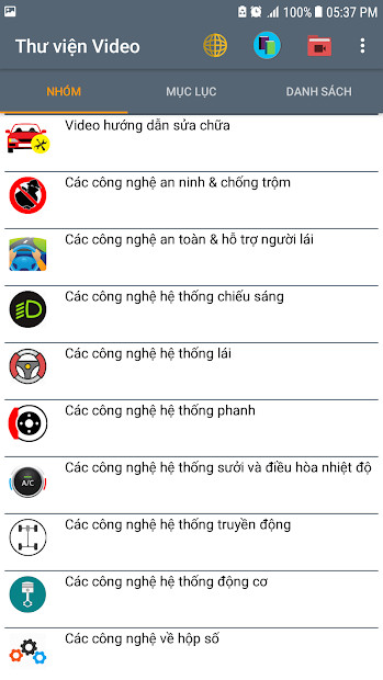 Screenshots Carmin - thông tin về xe