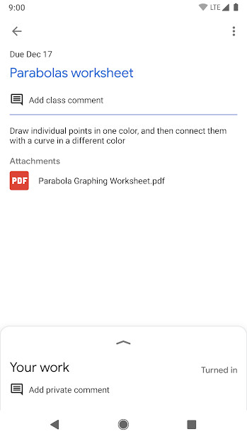 Screenshots Google Classroom- Quản lý lớp học