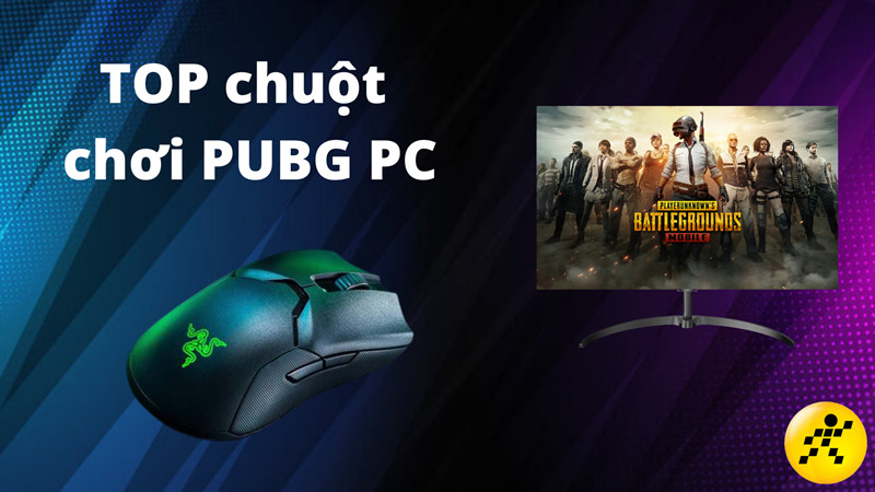 Top 8 chuột gaming PUBG PC tốt nhất