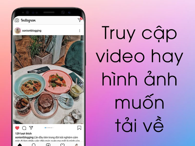 Truy cập nội dung Instagram