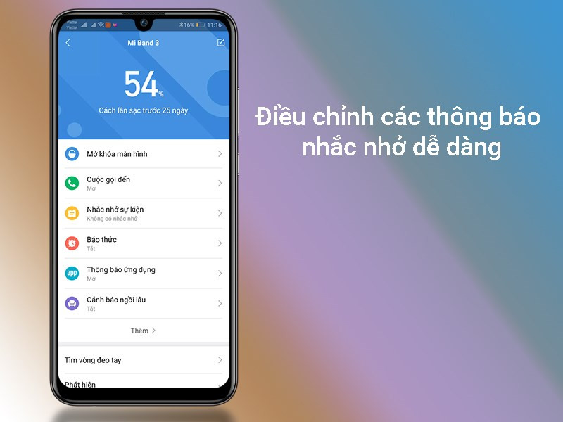 Tùy chỉnh thông báo từ ứng dụng và thiết bị