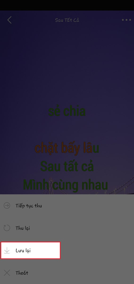 Xác nhận lưu