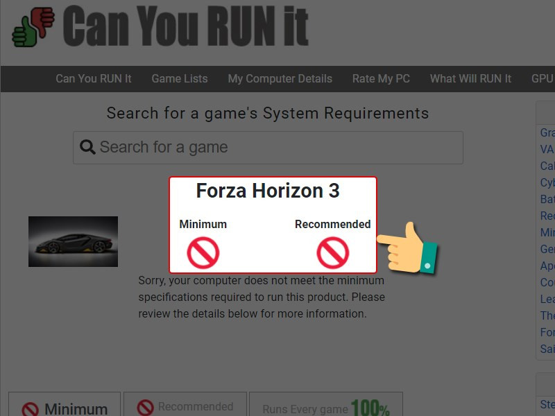 Xem thông tin cấu hình máy bạn có thể chơi được tựa game hay không