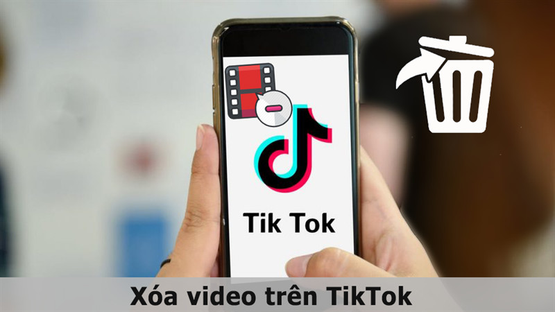 xóa video trên TikTok