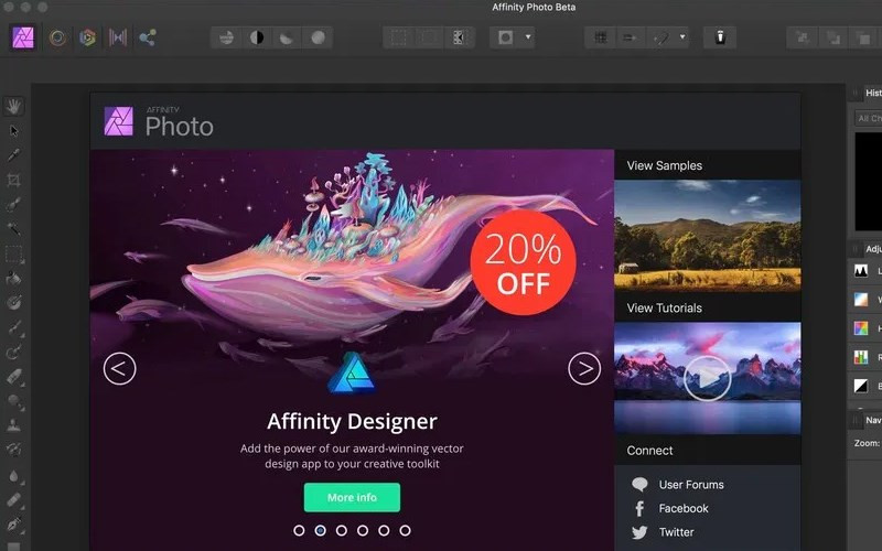 Khám Phá Affinity Photo: Phần Mềm Chỉnh Sửa Ảnh Chuyên Nghiệp Cho MacBook, Windows và iPad