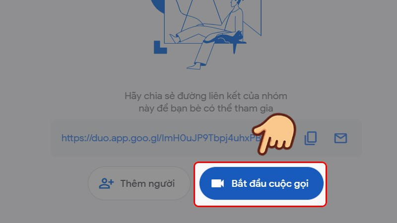 alt: Bắt đầu cuộc gọi nhóm trên Google Duo