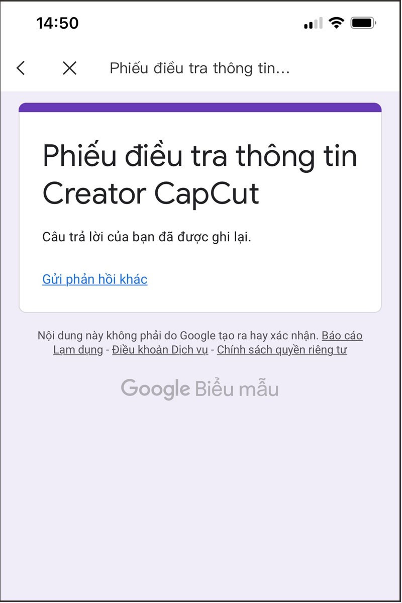 alt text: Chờ phản hồi từ CapCut