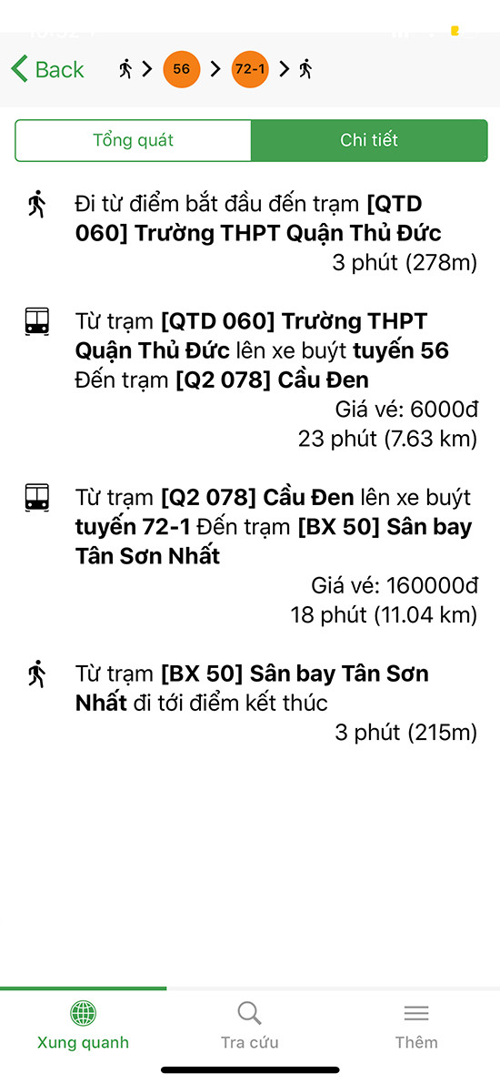 alt text: Hướng dẫn chi tiết lộ trình xe buýt trên Go!Bus